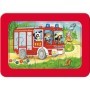 Puzzle Animale Conducand Vehicule, 3X6 Piese Ravensburger - 3